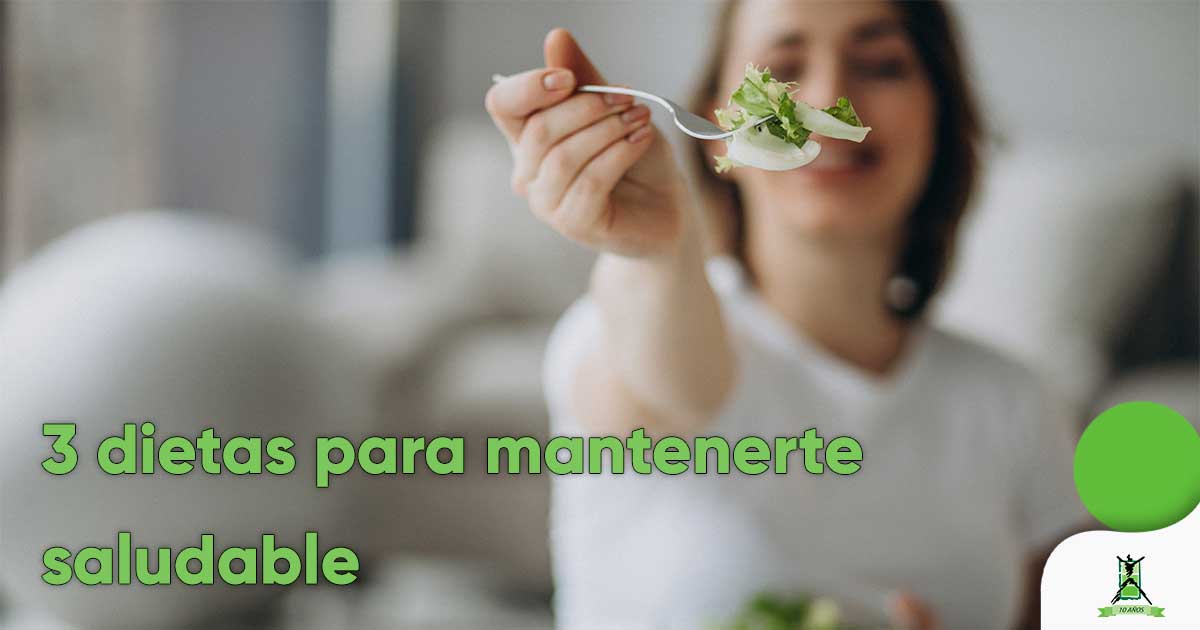 3 dietas para mantenerte saludable